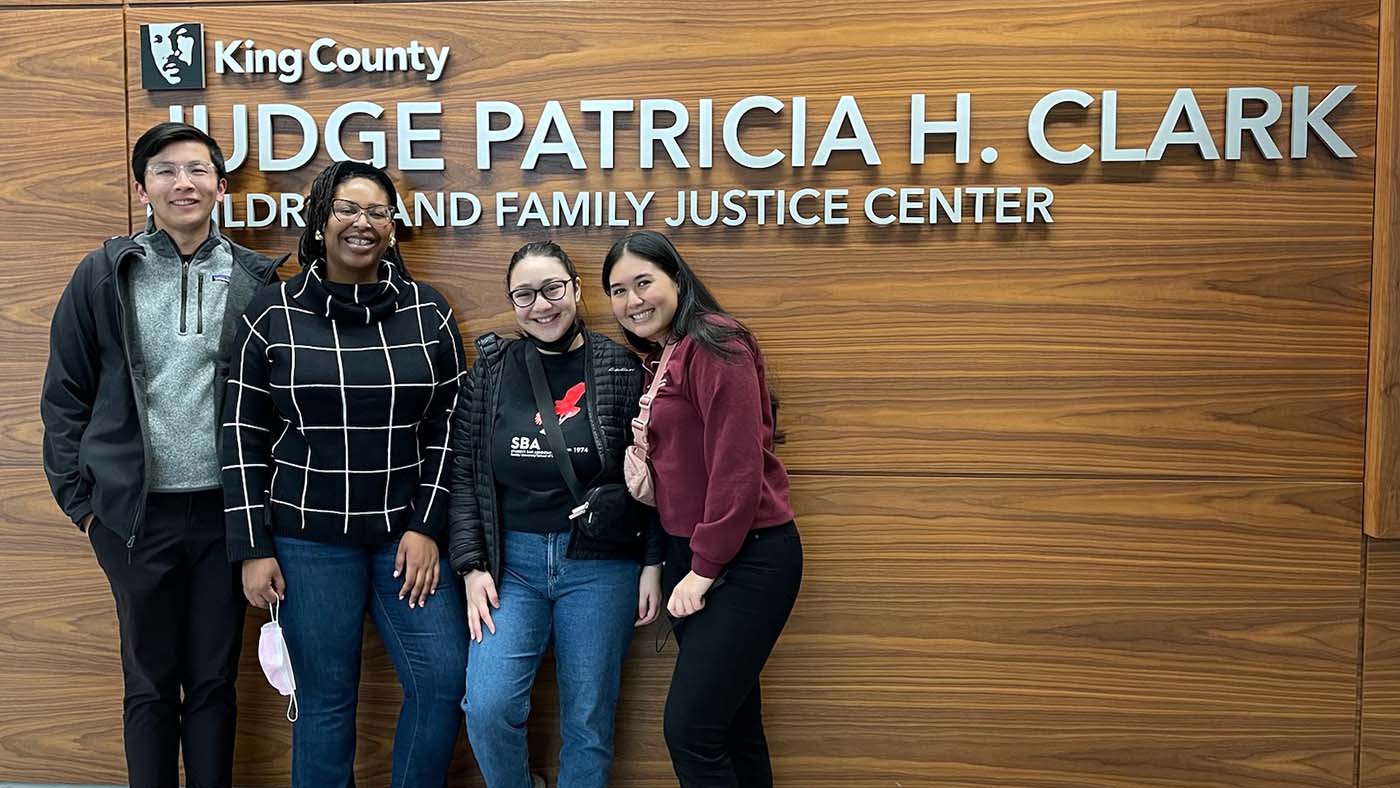 Student volunteers with the Youth Education and Advocacy Project